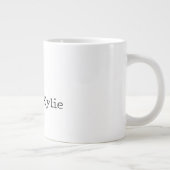 ブラック金ゴールドヒョウ名 ジャンボコーヒーマグカップ (右)