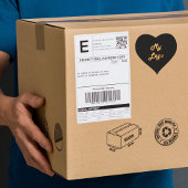 ブラック金ゴールドビジネスロゴ ハートシール