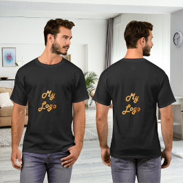 ブラック金ゴールドビジネスロゴ Tシャツ