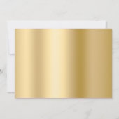 ブラック金ゴールドフォトアーチ卒業2025 招待状 (裏面)