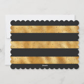 ブラック金ゴールドフォトメリークリスマスカード シーズンカード (裏面)