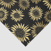 ブラック金ゴールドフローラひまわりティッシュペーパー 薄葉紙 (詳細)