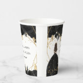 ブラック金ゴールドフローラプリンセスキンセアニェラ 紙コップ (右)