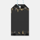 ブラック金ゴールドフローラ蝶キンセアニェラ ギフトタグ (裏面)