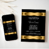 ブラック金ゴールドブラック企業のパーティーイベント 招待状