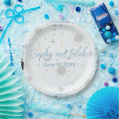 ブラック金ゴールドブルーシレ結婚ンタル ペーパープレート (パーティー)