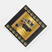 ブラック金ゴールドプリンスクラウンベビーシャワーエスニック (コーナー)