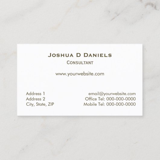 ブラック金ゴールドプロフェッショナルコンサルタントの名刺 名刺 (裏面)