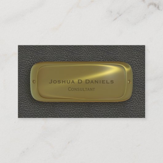 ブラック金ゴールドプロフェッショナルコンサルタントの名刺 名刺 (正面)