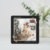 ブラック金ゴールドペットオーナーフォトハッピーPawlidaysカード シーズンカード (スタンド正面)