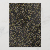 ブラック金ゴールドホリーベリークリスマス結婚ズ メニュー (裏面)