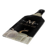 ブラック金ゴールドホワイトカボチャ私の料理ショーモノグラム カッティングボード (角)