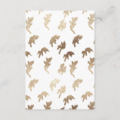 ブラック金ゴールドホワイトクラシック結婚クレストの詳細 エンクロージャーカード (裏面)