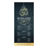 ブラック金ゴールドボディリーフOMシンボルYOGA価格表 ラックカード (裏面)