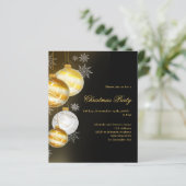 ブラック金ゴールドボーブルクリスマスパーティの招待状 (スタンド正面)