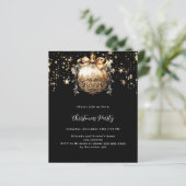 ブラック金ゴールドボーブルスタークリスマスパーティの招待状 (スタンド正面)