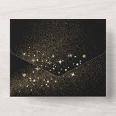 ブラック金ゴールドポストガイドスプレータンアフターケア オールインワン招待状 (裏面)