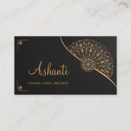 ブラック金ゴールドマエレガントダラ 名刺