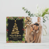 ブラック金ゴールドマジカルクリスマスホリーベリー3写真 シーズンカード (スタンド正面)