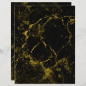 ブラック金ゴールドマーブルクラフトスクラップブック紙 (正面/裏面)