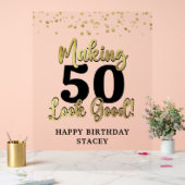 ブラック金ゴールドメイキングAGE良い名前紙吹雪 アクリルサイン (ウェディング)