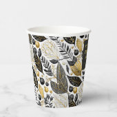 ブラック金ゴールドメリークリスマスパターン#21 ID1009 紙コップ (右)