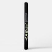 ブラック金ゴールドモノグラエレガントムグリーンリ Case-Mate iPhoneケース (裏面 / 右)