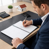 ブラック金ゴールドモノグラムイニシャルエレガント2024 プランナー手帳