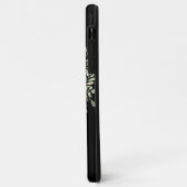 ブラック金ゴールドモノグラムエレガントグモダンリー Case-Mate iPhoneケース (裏面/左)