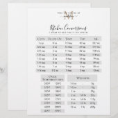 ブラック金ゴールドモノグラムレシピキッチンコンバージョン (正面/裏面)