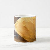 ブラック金ゴールドヨガ瞑想インストラクター霊気マスター コーヒーマグカップ (中央)