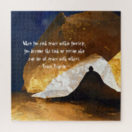 ブラック金ゴールドヨガ瞑想インストラクター霊気マスター ジグソーパズル