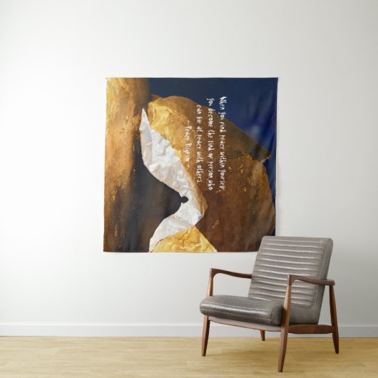 ブラック金ゴールドヨガ瞑想インストラクター霊気マスター タペストリー (インサイチュ(横))