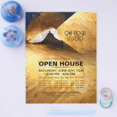 ブラック金ゴールドヨガ瞑想インストラクター霊気マスター チラシ (シングル)