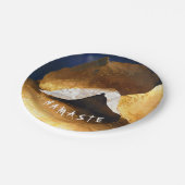 ブラック金ゴールドヨガ瞑想インストラクター霊気マスター ペーパープレート (アングル)