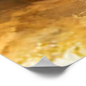 ブラック金ゴールドヨガ瞑想インストラクター霊気マスター ポスター (角)