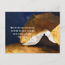 ブラック金ゴールドヨガ瞑想インストラクター霊気マスター ポストカード