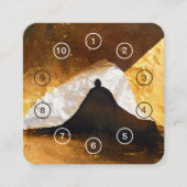 ブラック金ゴールドヨガ瞑想インストラクター霊気マスター ロイヤリティカード (正面)