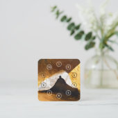 ブラック金ゴールドヨガ瞑想インストラクター霊気マスター ロイヤリティカード (スタンド正面)