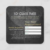 ブラック金ゴールドヨガ瞑想インストラクター霊気マスター ロイヤリティカード (裏面)