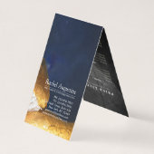 ブラック金ゴールドヨガ瞑想インストラクター霊気マスター 名刺 (裏面)