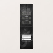 ブラック金ゴールドヨガ瞑想インストラクター霊気マスター 名刺 (内部フラット)