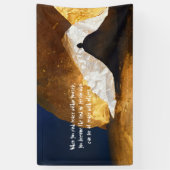 ブラック金ゴールドヨガ瞑想インストラクター霊気マスター 横断幕 (縦)