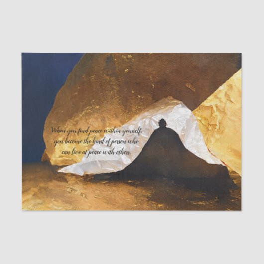 ブラック金ゴールドヨガ瞑想インストラクター霊気マスター 薄葉紙 (正面)