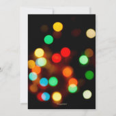 ブラック金ゴールドライツバースデーパーティー 招待状 (裏面)