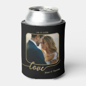 ブラック金ゴールドラブスク結婚リプトの写真 缶クーラー (缶正面)