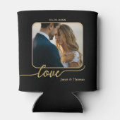 ブラック金ゴールドラブスク結婚リプトの写真 缶クーラー (裏面)