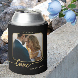 ブラック金ゴールドラブスク結婚リプトの写真 缶クーラー