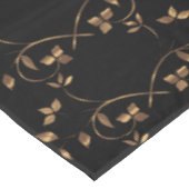 ブラック金ゴールドリーフライトハウスルートデコール テーブルクロス (アングル)