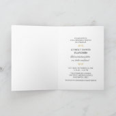 ブラック金ゴールドリーフ写真記念招待状 サンキューカード (内部)